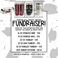 Grandville Senior All Night Party Fundraiser - Stainless Cup Sale (SANP 2027)