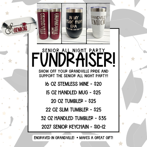 Grandville Senior All Night Party Fundraiser - Stainless Cup Sale (SANP 2027)