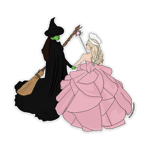 Wicked The Movie - Glinda & Elphaba Sticker