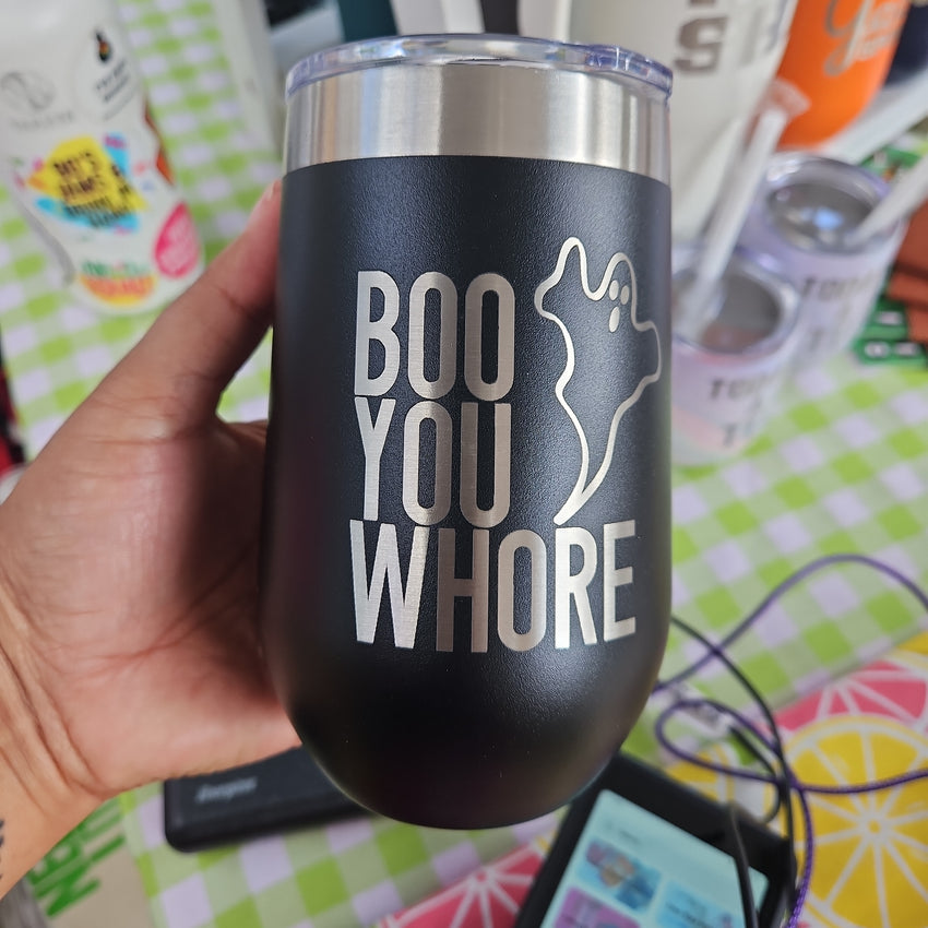 Boo You Whore - Mean Girls Inspired Stainless Cups - Fun Halloween Cups