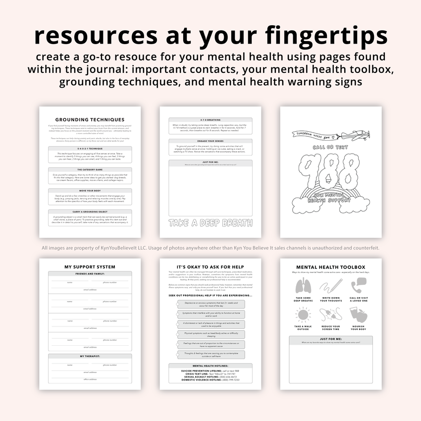 I'll Unpack This In Therapy Mental Health Journal | Undated