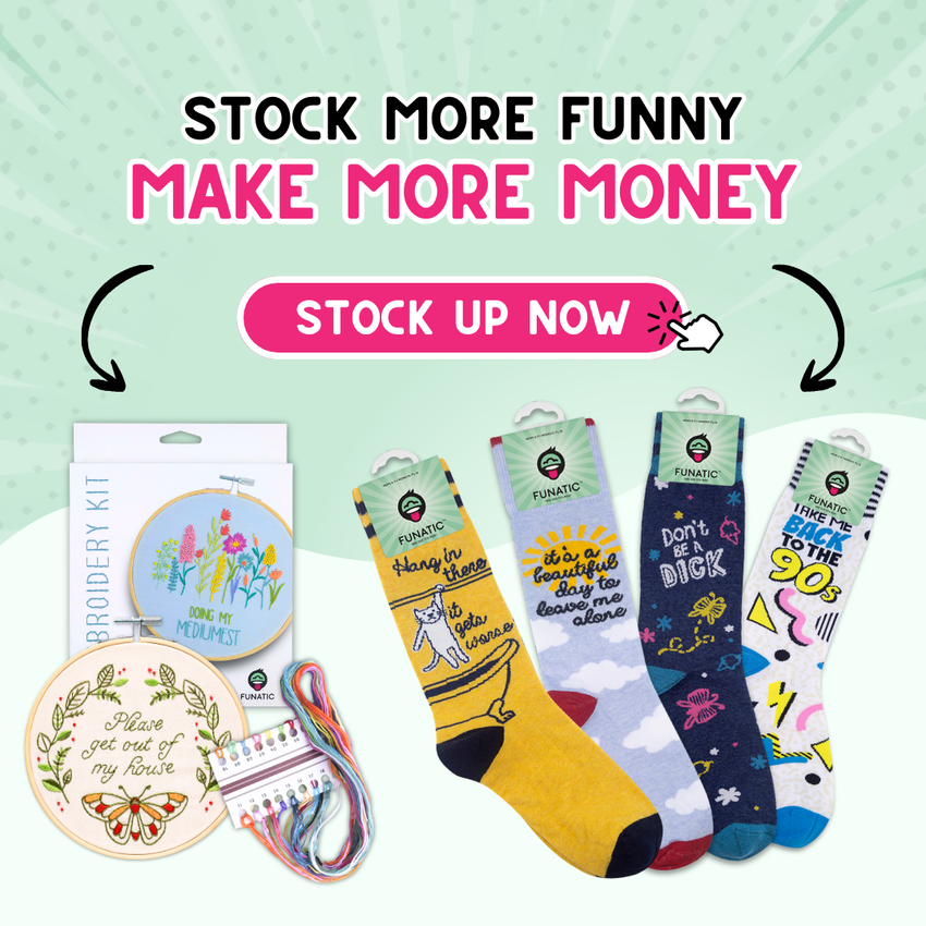 Live Laugh Fuck Off | 6" Embroidery Kit | Funny Craft Kit