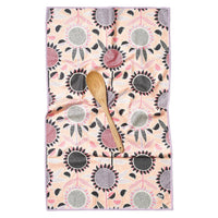 Anywhere Towel Reversible - Black + Light Pink Pattern - HJ Solara