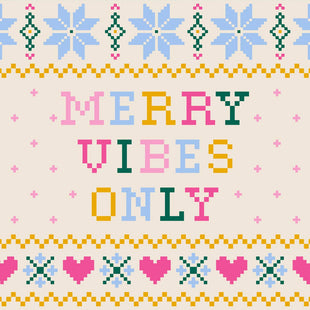 Holiday Cocktail Napkins | Merry Vibes Only - 20ct