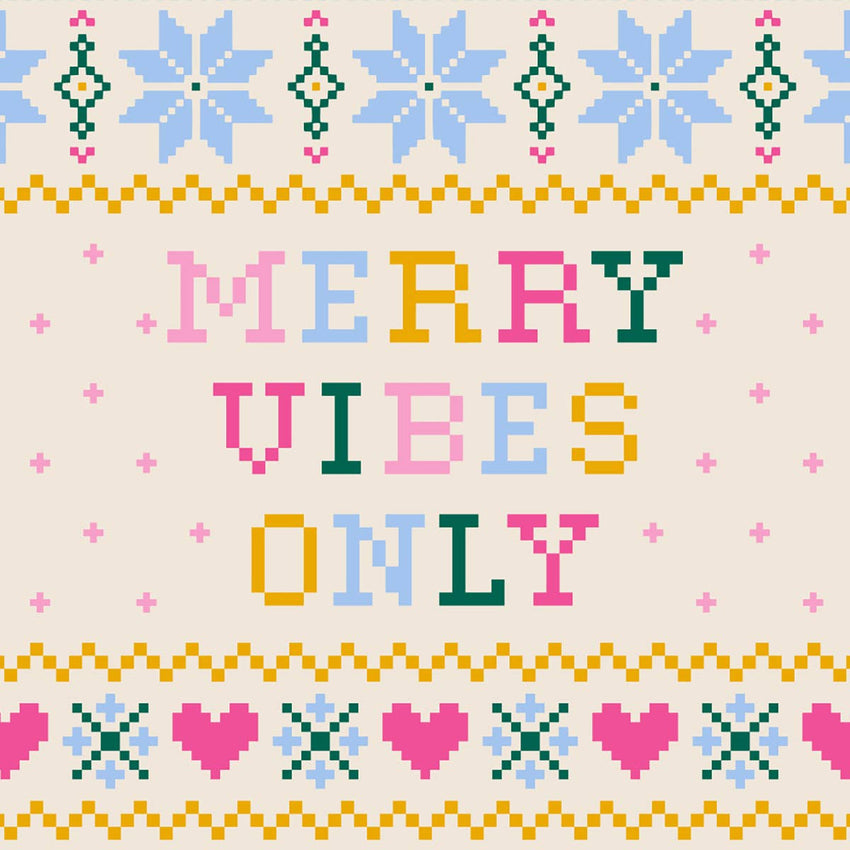 Holiday Cocktail Napkins | Merry Vibes Only - 20ct