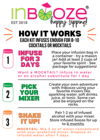 Midnight Margarita Alcohol Infusion Cocktail (or mocktail!) Kit - Perfect for Fall!