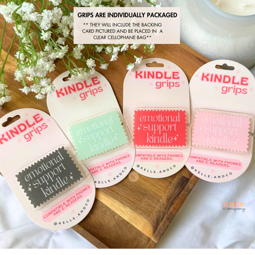 Emotional support kindle grip , kindle case, book lover gift