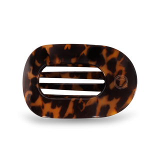 Round Flat Hair Clip | Med. | Tortoise