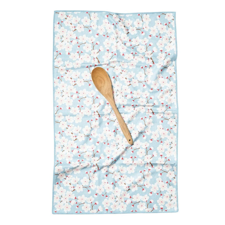 Anywhere Towel Reversible - Cherry Blossom Spring Pattern