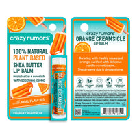 All Natural, Vegan Orange Creamsicle Lip Balm Hangcard