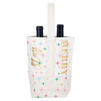 Double Bottle Wine Tote - Stay Merry