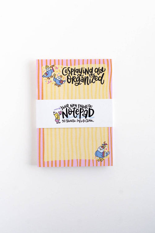 Cosplaying as Organized Pigeon Notepad Funny List Stationery