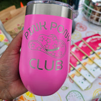 Pink Pony Club Wine Glass - Chappell Roan Inspired Cup