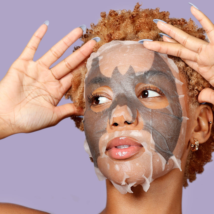 Boo Basket Gift | Detoxifying Charcoal Facial Mask Halloween Animated Bat Mask