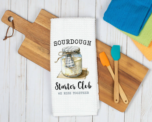 Sourdough Starter Club Dish Towel, Bread Baking Decor