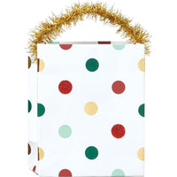 Merry Holiday Polka Dot Mix Gift Bag - Mini