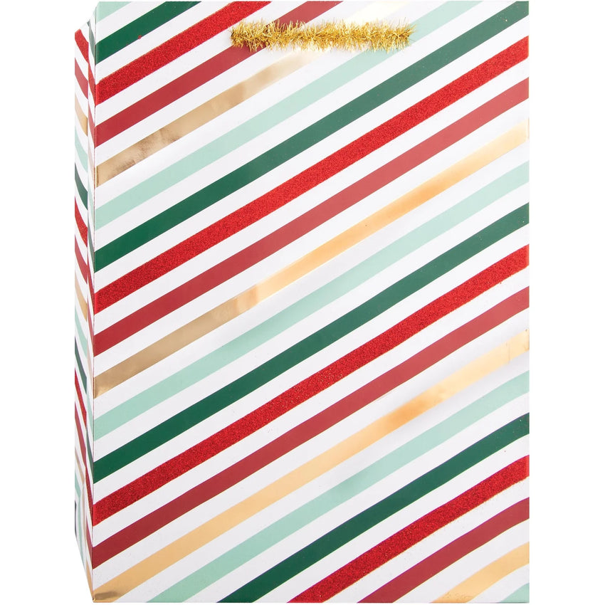 Merry Stripe Gift Bag - Large Size