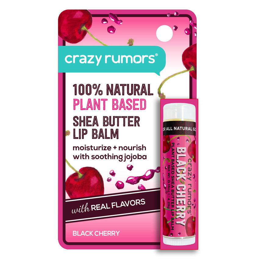 All Natural, Vegan Black Cherry Lip Balm Hangcard