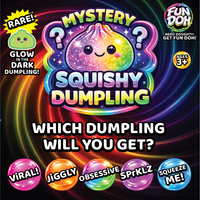 Fun Doh Mystery Dumpling Squishies | 12-Piece Retail Display