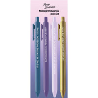 Midnight Musings jotter gel pen set