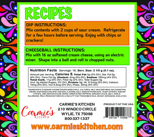 Jalapeno Cheddar Dip Mix - Taco Tuesday Collection