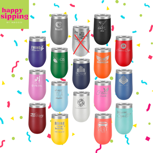 Custom 16 oz Wine Glass – Personalized Stemless Glass for Wine Lovers, Bridesmaids, Birthdays & More