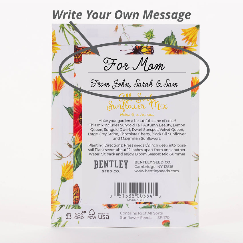 For the Garden | Seed Packets Sunflowers For Mom - All Sorts Sunflower Seed Packets