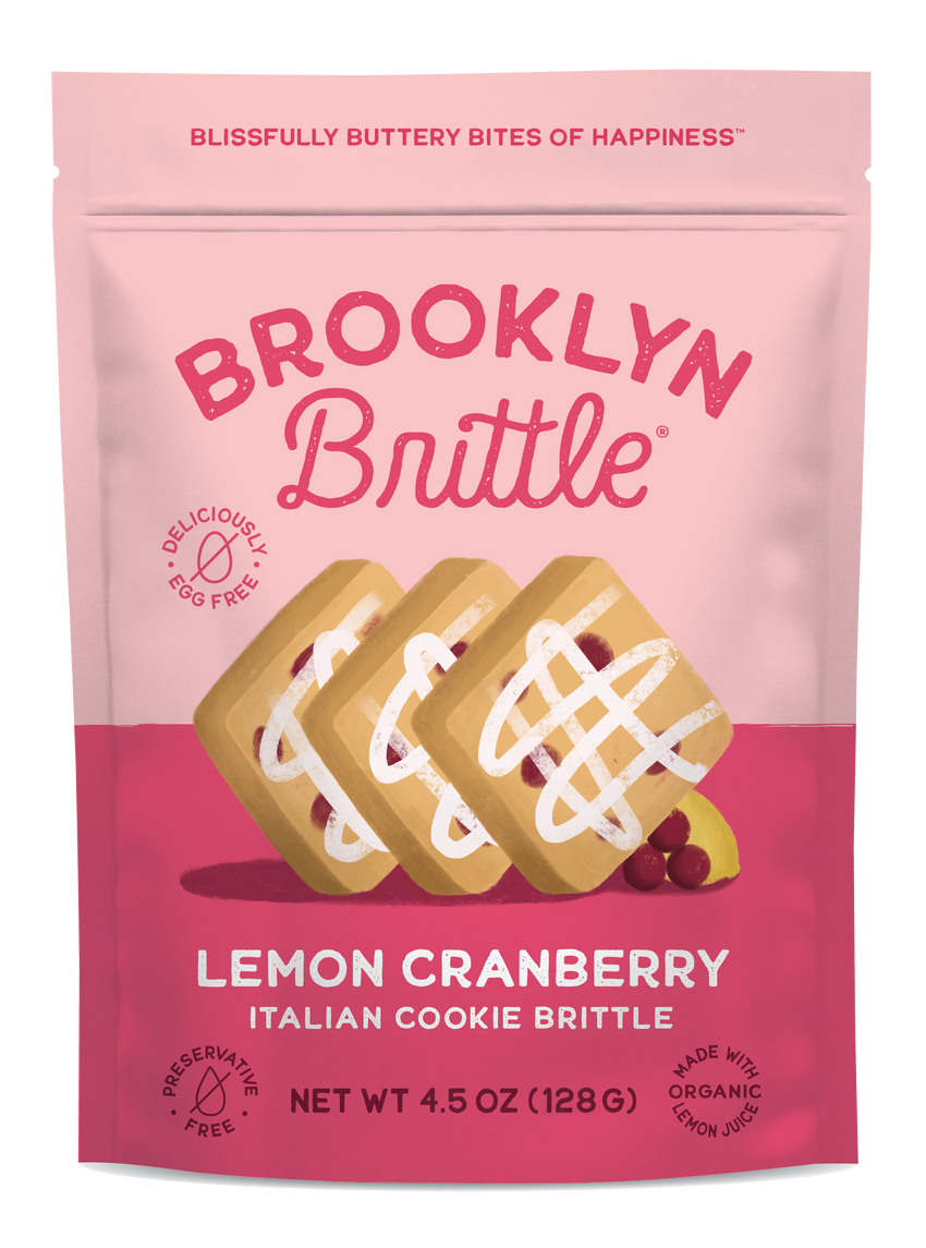 Lemon Cranberry Cookie Brittle