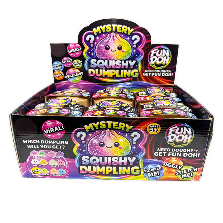 Fun Doh Mystery Dumpling Squishies | 12-Piece Retail Display