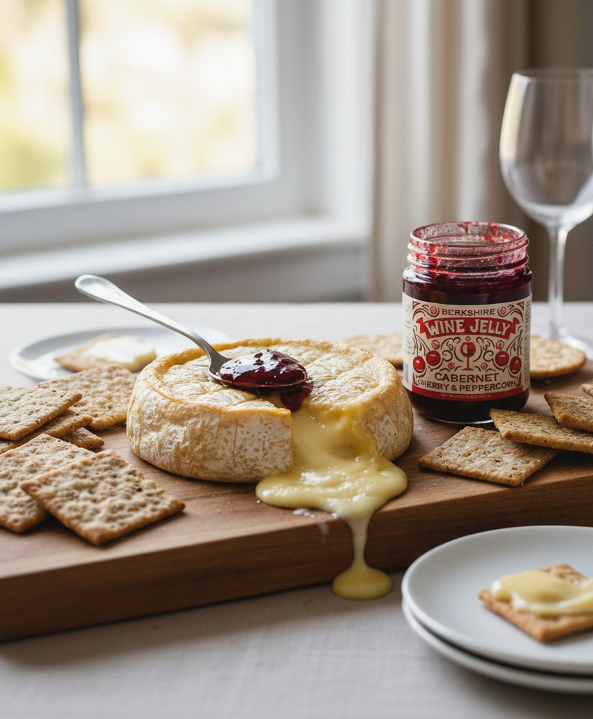 Cabernet Wine Jelly with Cherry and Peppercorns - Great for cheese boards!
