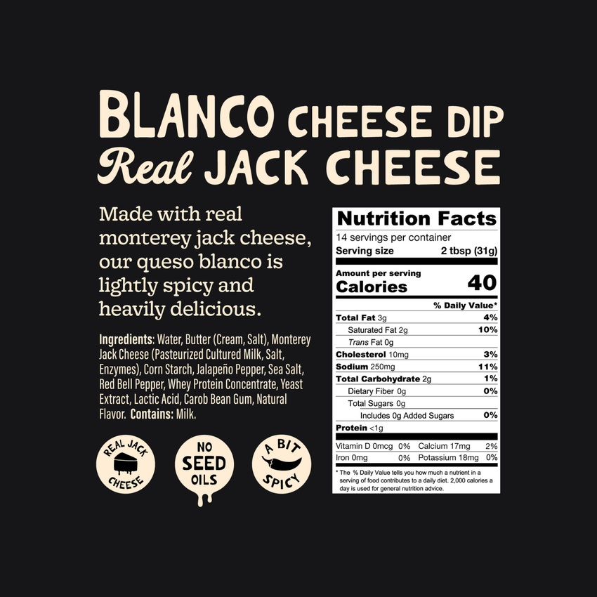 Blanco Cheese Dip | Made in Michigan!