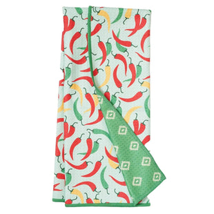 Anywhere Towel Reversible -  Chili Peppers