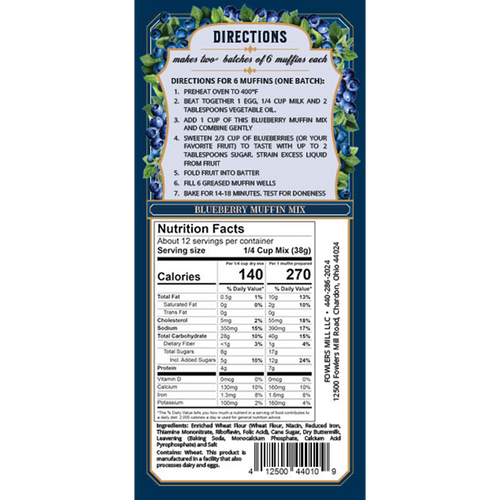 Blueberry Muffin Mix