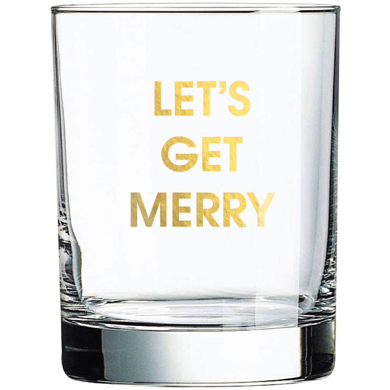 Let's Get Merry - Holiday Rocks Glass - Thumbnail 2