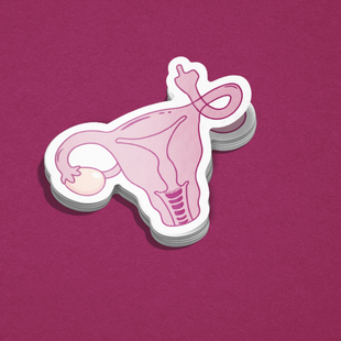 Uterus Women's Rights Sticker | Pro Choice Feminist Decal