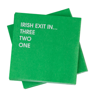 Irish Exit - Funny Cocktail Napkins