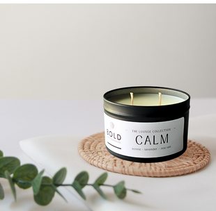 CALM - Ozone + Lavender + Sea Salt- 6 oz. Soy Candle Tin