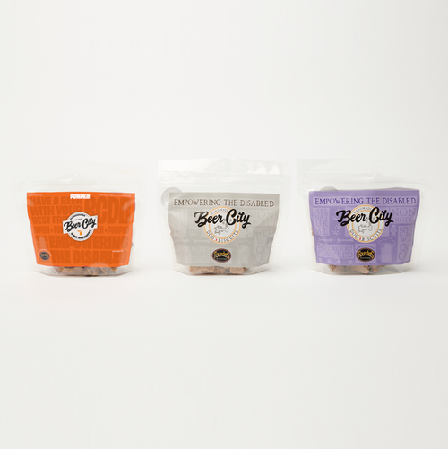 Beer City Dog Biscuits - 8 oz Dog Biscuits - 3 Flavors to Try!