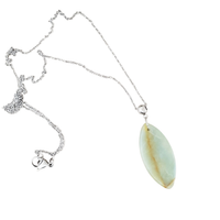 One of a Kind Amazonite & Stainless Necklace