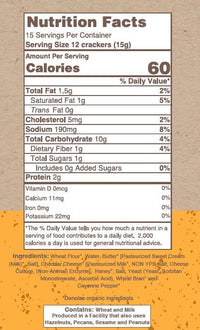 Potter's Crackers Organic Wisconsin Cheddar Oyster Crackers