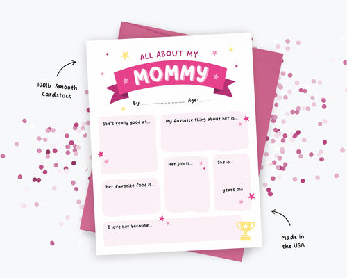 All About My Mommy - Fill In Card - All About Mommy Mother's Day, Best Seller