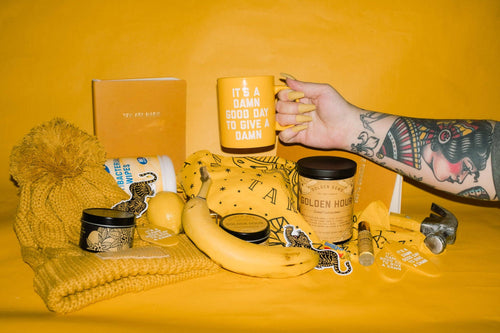 It's A Damn Good Day to Give A Damn Mug in Goldenrod