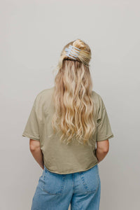 KAXI Wide Lay Down Claw Clip — Flat Low-Profile Hair Clip