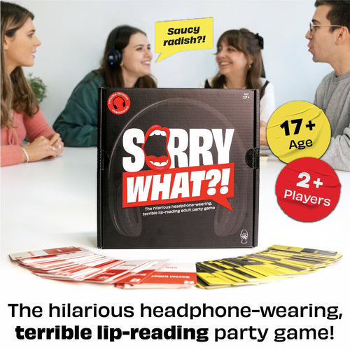 Sorry What?! – Lip Reading Party Card Game for Adults