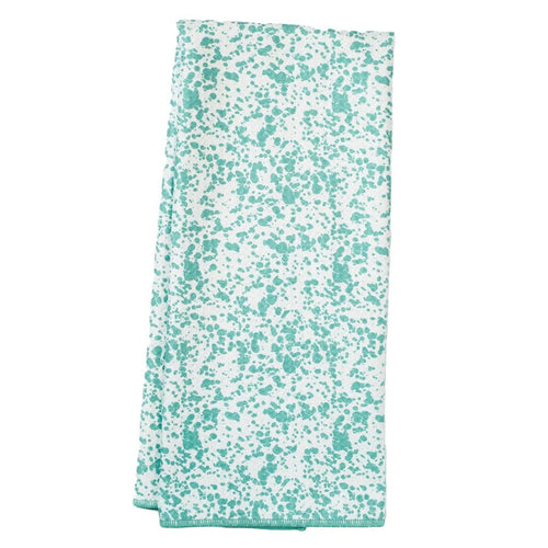 Anywhere Towel Reversible - Teal + Blue Spring Floral Pattern