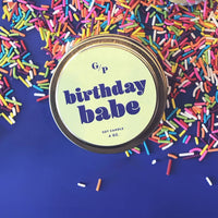Birthday Babe Just Because 4 oz. Candle Tin