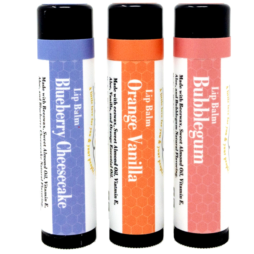 Spring and Summer Bumblebee Lip Balm Flavors