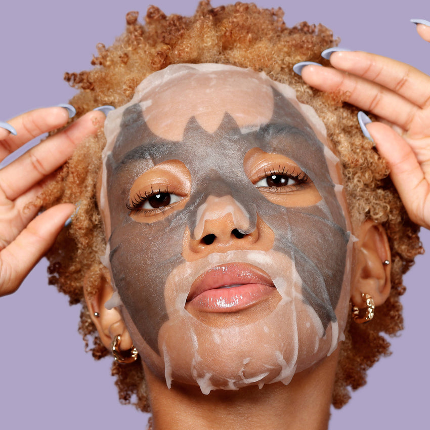 Boo Basket Gift | Detoxifying Charcoal Facial Mask Halloween Animated Bat Mask