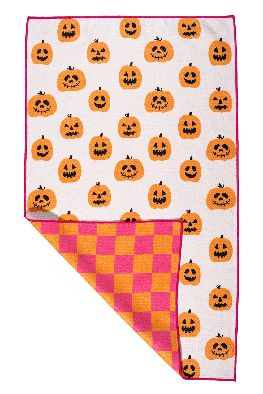 Kitchen Towel |  Groovy Gourds Pumpkin Towel