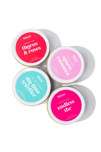 Pink Bookish Travel Candle - Bookstore Gift Stocking Stuffer